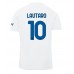 Inter Milan Lautaro Martinez #10 Borta matchtröja 2023-24 Kortärmad Billigt